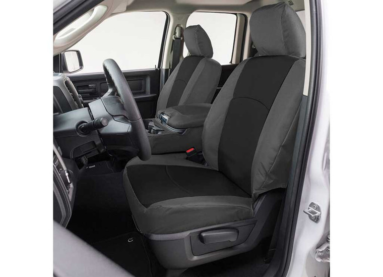 Covercraft - 24c F150 Endura Precisionfit Custom Front Row Seat Covers Black/charcoal - GTF4418ABENBC