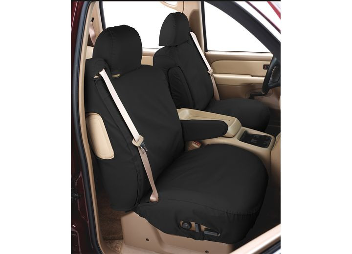 Covercraft - Polycotton Seatsaver Custom Front Row Seat Covers  Charcoal - SS2539PCCH