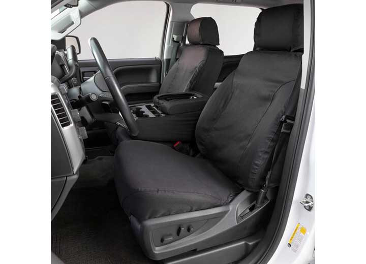 Covercraft - 24c Tacoma Front Buckets Polycotton Seatsaver Custom Seat Covers Charcoal - SS2615PCCH