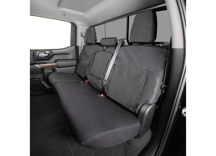 Covercraft - 19c Silverado/sierra 1500 Crew Cab (ex Legacy/ltd) Second Row Seat Covers Black - SS8489WFBK