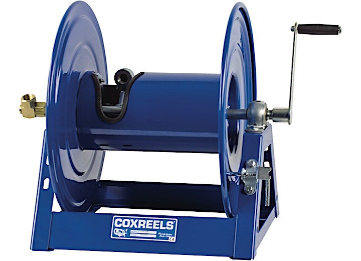 Cox Reels - 11254100 Hand Crank Hose Reel: 1/2in Id 100ft Capacity Less Hose 3000 Psi - 1125-4-100