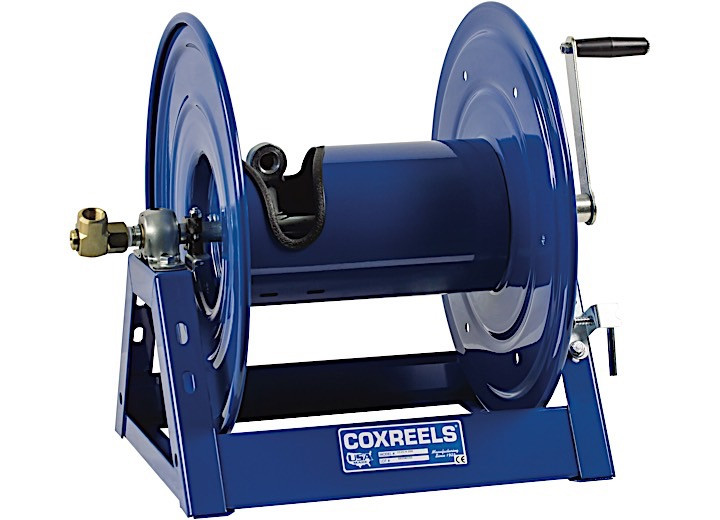 Cox Reels - 11254200 Hand Crank Hose Reel: 1/2in Id 200ft Capacity Less Hose 3000 Psi - 1125-4-200