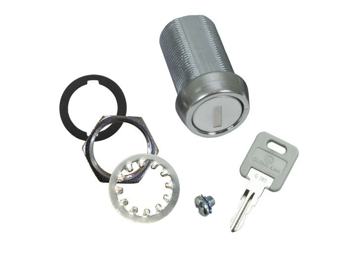 Creative Group - 11/8in Cam Lock G391 Keyed W/ Rubber Gasket Star Washer Nut & Cam Screw - CLB-391-118-SS
