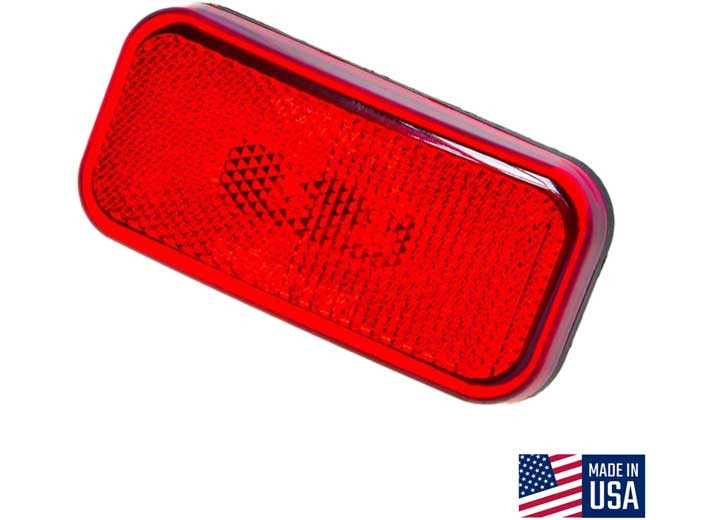 Creative Group - Clearance Light W/rounded Corners Incandescent Red Lens W/black Base - CMD-003-58B