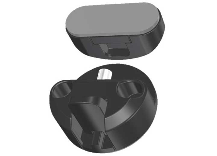 Creative Group - Latching Magnetic Door Catchblack - MAG-BDC200-BLK