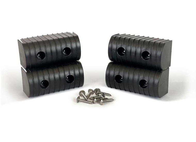 Caliber - Bunkwrap End Cap Acc. Kit W/ Hardware 2 X 4 Black 4pk - 23051-1