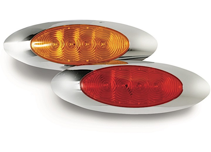 Custer - 6in Oval Amber Led Light 4 Leds - CPL50A