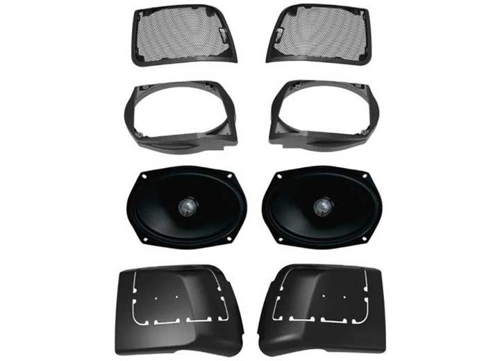 Cerwin Vega - 14+ Harley Davidson Cut In Lid Kit With St69cx2  2ohm - RPMST692LK