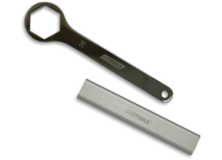 CRUZTOOLS - 36mm Axle Wrench W/ Extension For 08up Hd Flh/flt Touring Pan America & Indian Ftr - AW36X
