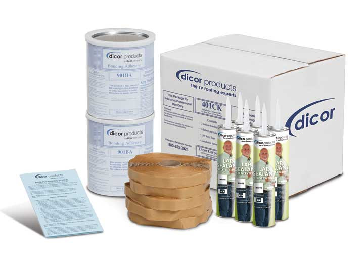 Dicor - Installation And Component Kit For Grey Epdm And Tpo Roofing - 401CK-G