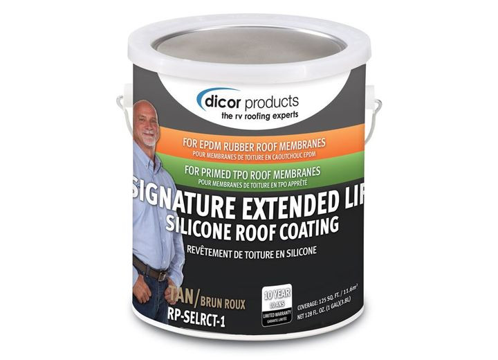 Dicor - 1 Gal Can Signature Extended Life Roof Coating  100% Siliconsolidstan - RP-SELRCT-1