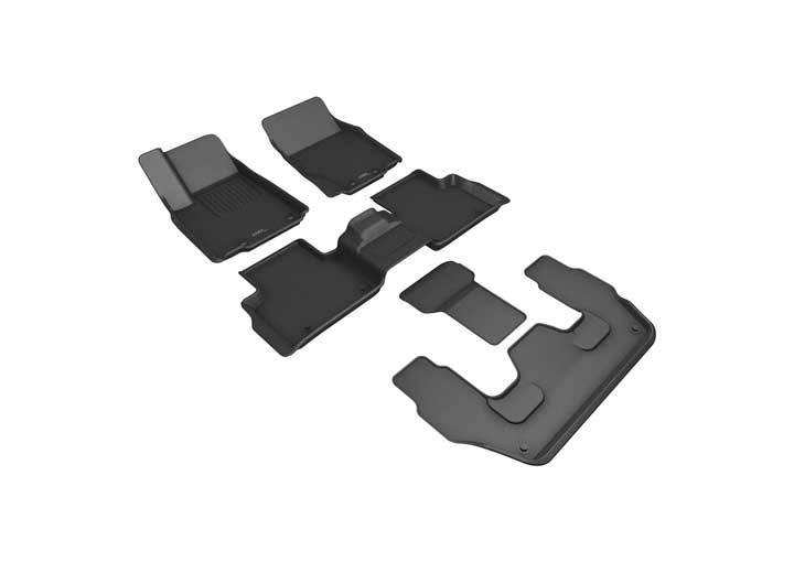 3D Mats - 22c Grand Cherokee (wl) R1 R2 R3 Maxpider Custom Fit Kagu Floor Liner Black - L1JP02701509