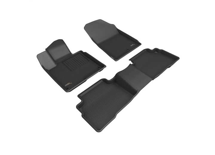 3D Mats - 23c Kia Sportage Full Set Maxpider Custom Fit Kagu Floor Mat Black - L1KA07501509