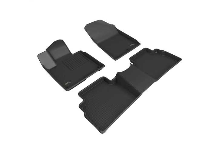 3D Mats - 23c Kia Sportage Full Set Maxpider Custom Fit Kagu Floor Mat Black - L1KA07701509