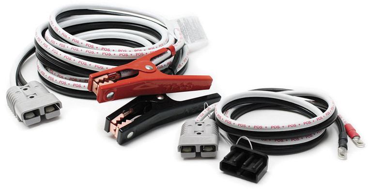 Deka Batteries - Plug Connector Booster Cable 5ft Connector/15ft Cable W/ Clamps 4 Gauge - 3667