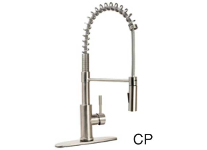 Dura Faucet - Streamline Coil Pulldown Rv Kitchen Faucet  Chrome - DF-MK504SLK-CP
