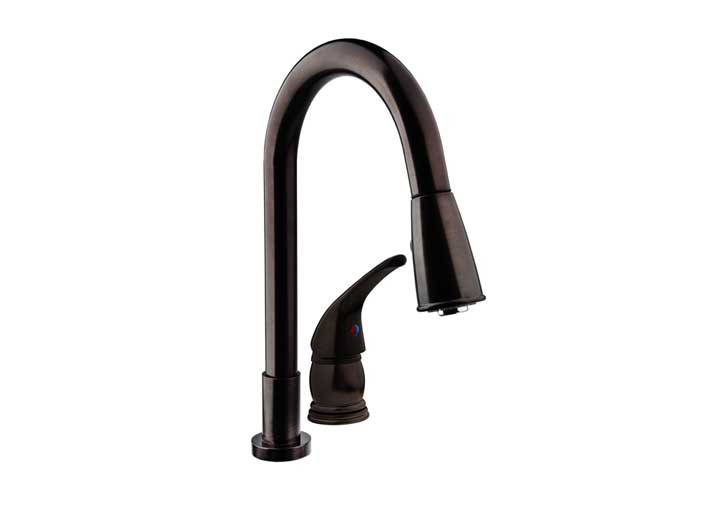 Dura Faucet - Pulldown Rv Kitchen Faucet  Venetian Bronze - DF-NMK503-VB