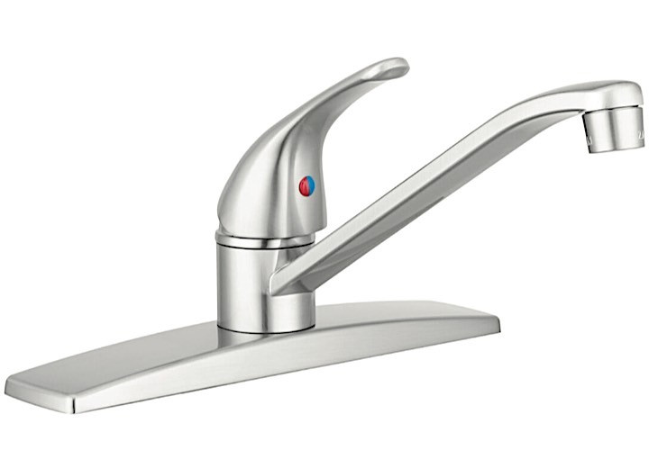 Dura Faucet - Single Lever Rv Kitchen Faucet  Brushed Satin Nickel - DF-NMK600-SN