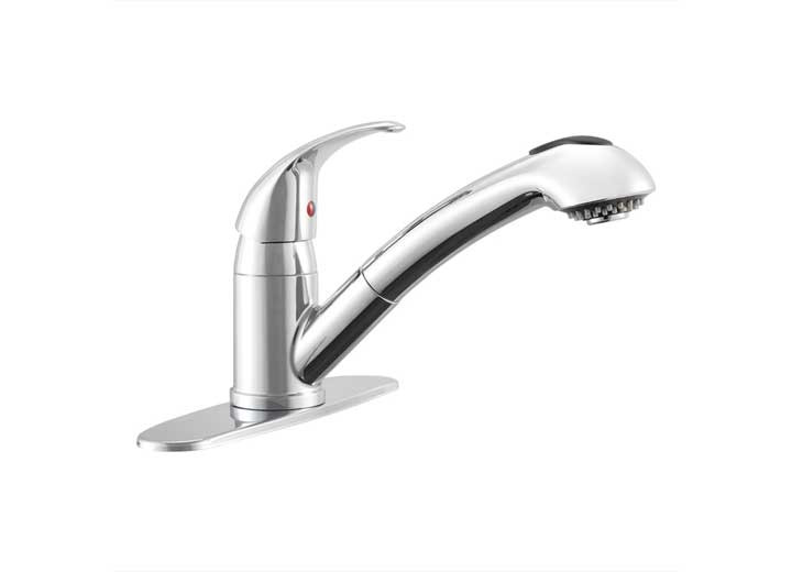 Dura Faucet - Designer Pullout Rv Kitchen Faucet  Chrome Polished - DF-NMK852-CP