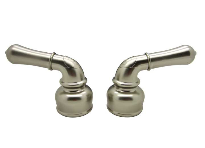 Dura Faucet - Classical Lever Handles  Plated Plastic  Brushed Satin Nickel - DF-RKC-SN