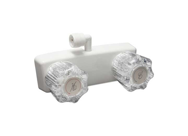 Dura Faucet - Rv Shower Faucet For Exterior Shower Boxes  White - DF-SA100A1-WT