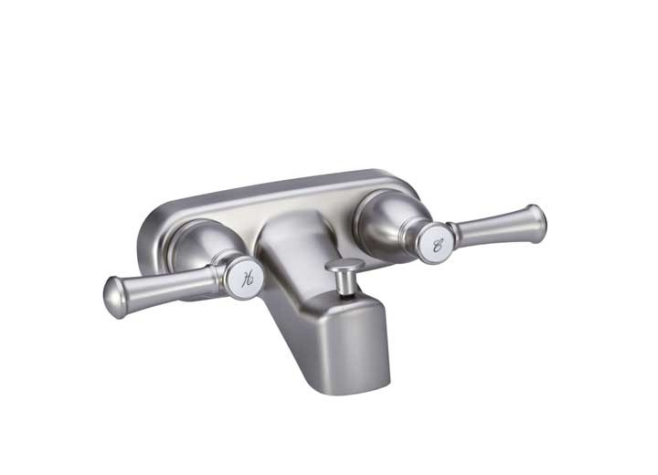 Dura Faucet - Designer Rv Tub & Shower Diverter Faucet  Brushed Satin Nickel - DF-SA110L-SN