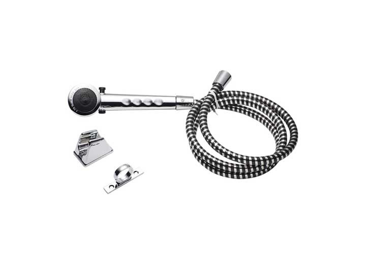 Dura Faucet - Rv Shower Head & Hose  Chrome Polished - DF-SA130-CP
