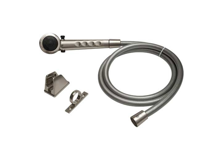 Dura Faucet - Rv Shower Head & Hose  Brushed Satin Nickel - DF-SA130-SN