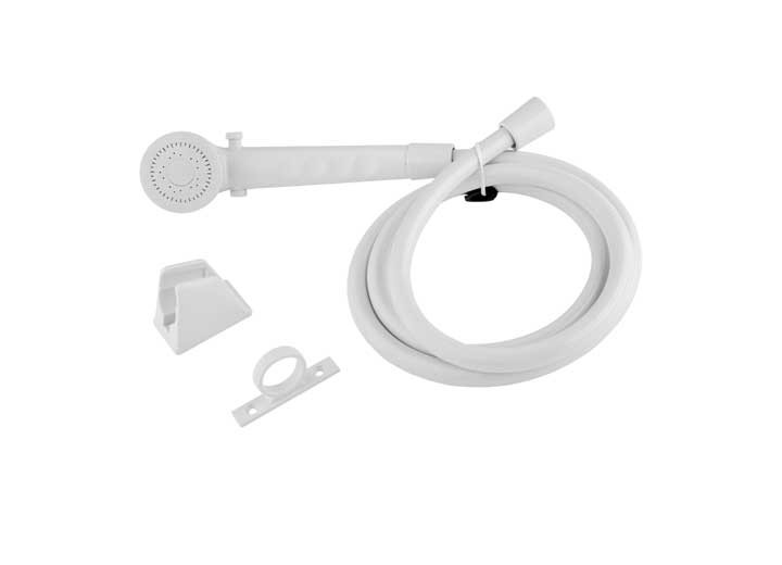 Dura Faucet - Rv Shower Head & Hose  White - DF-SA130-WT