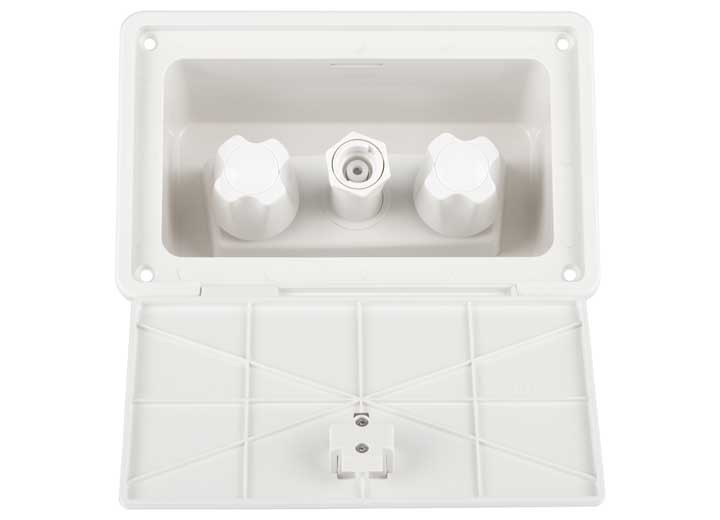 Dura Faucet - Rv Exterior Spray Box  White - DF-SA185-WT