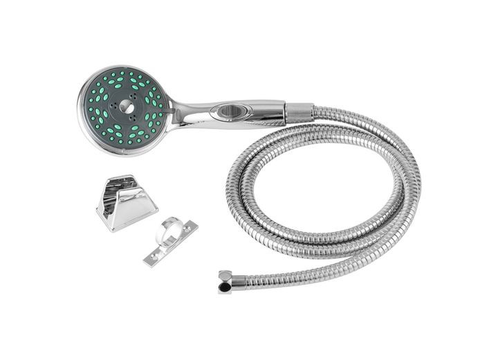 Dura Faucet - Premium Rv Hand Held Shower Wand & Hose Kit  Chrome Polished - DF-SA432K-CP