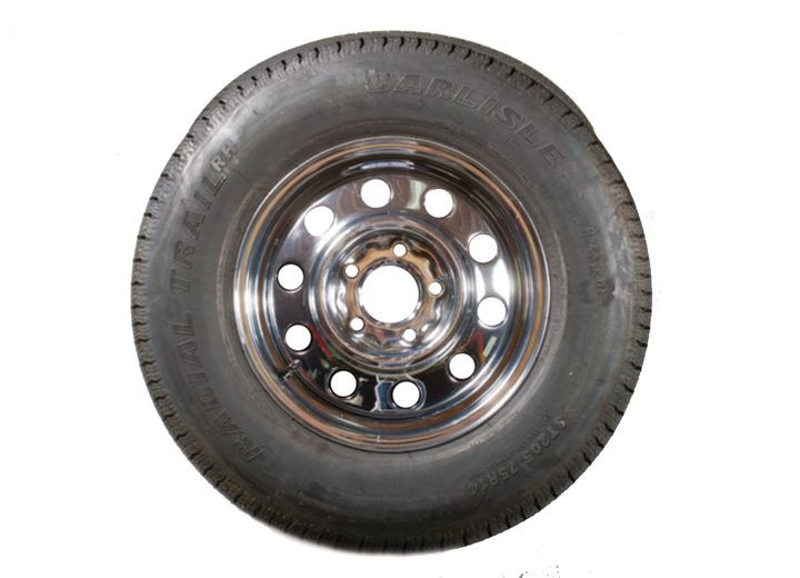 Demco - St205/75r 14 Carlisle Tire Mnt On 115 Rim Nickle Chromeuse As Spare - 5968