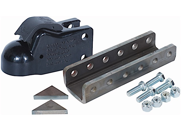 Demco Trailer - 2.3125 Channel Mount Kit Black - 6125-81
