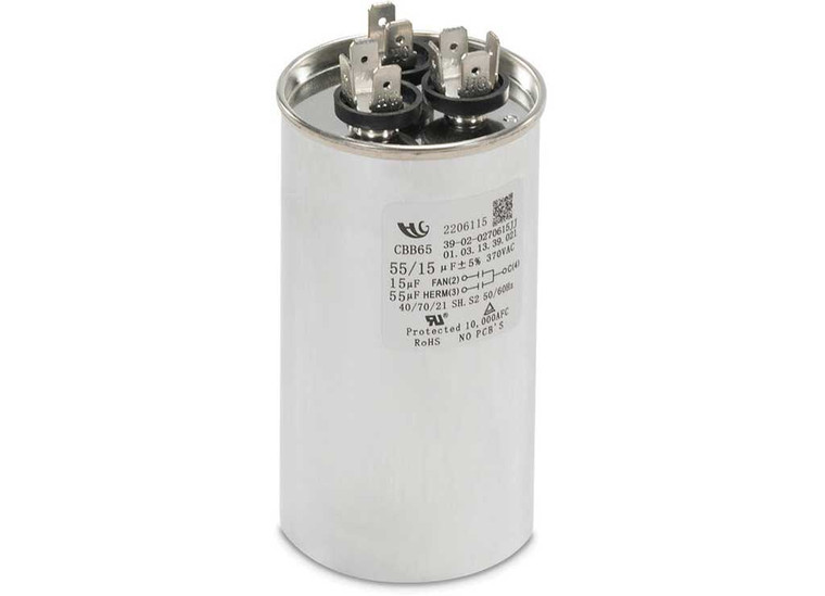 Dometic - Air Conditioner Replacement Duotherm Motor Capacitor Kit 55/15 Mfd - 3314471.017