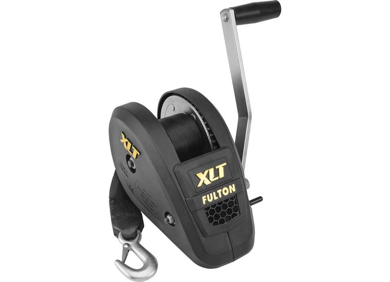 Draw-Tite - Black Cover Trailer Winch 1800lb Singlespeed W/20ft Strap - 142314