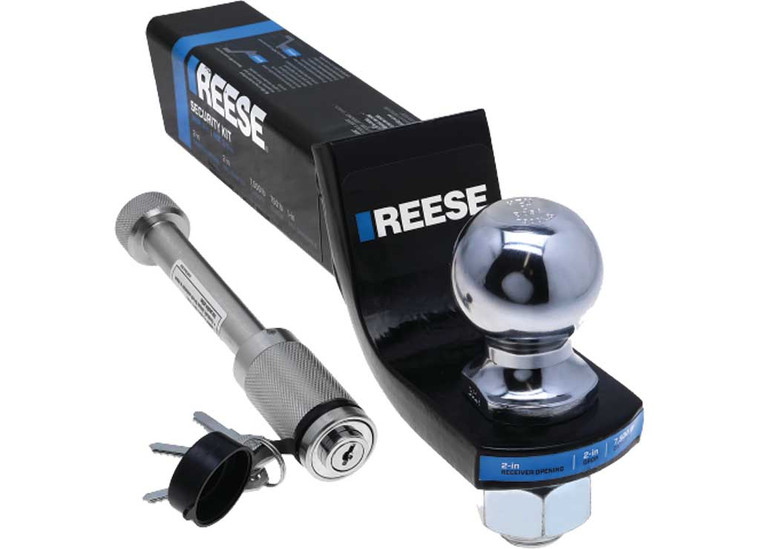 Draw-Tite - Tactical Trailer Hitch Ball Mount Starter Kit 2in Recvr 2in Drop 7500lb W/2in Ball/recvr Lock - 21650