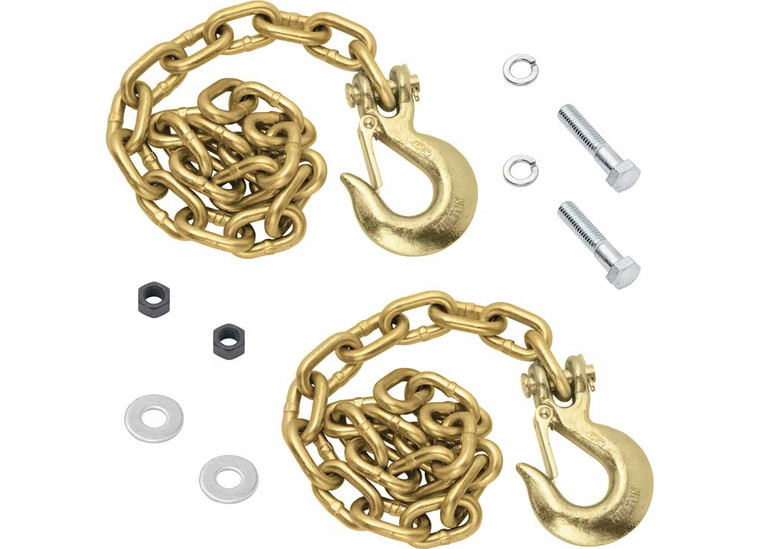 Draw-Tite - Goose Box Accessory Safety Chain Kit (contains (2) Grade 70 5/16in X 42 In W/5/16in Clevis Hook & - 49150