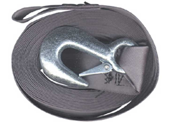 Draw-Tite - Winch Strap W/hook 2in X 20ft Blue - 501201