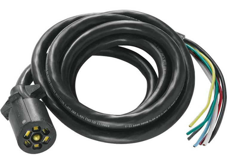 Draw-Tite - 7way Molded Trailer End W/ 8ft Wire - 50-67-618