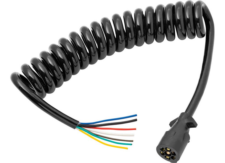 Draw-Tite - Coiled 7way 8ft Molded Trailer Connector - 54006-044