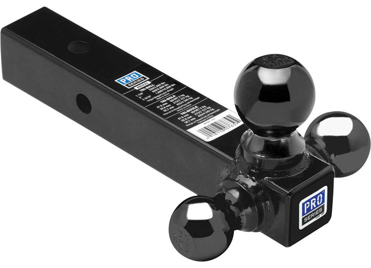 Draw-Tite - 1 7/8in & 2in & 2 5/16 Triball Black Balls Hollow Shank Ball Mount - 80425