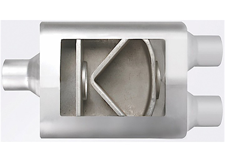 Different Trends - 4.00inx10.00inx13.00in Center/dual Flowsound Muffler 3.00in Id / 2.25in Od - 830422