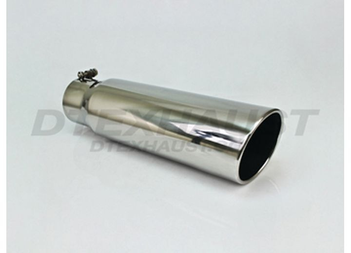 Different Trends - Bolton 4inx18in Roll Rolled Slant & Slant Diesel Exhaust Tip 4.00in Id / 5.00in - BQ9-405018RSL