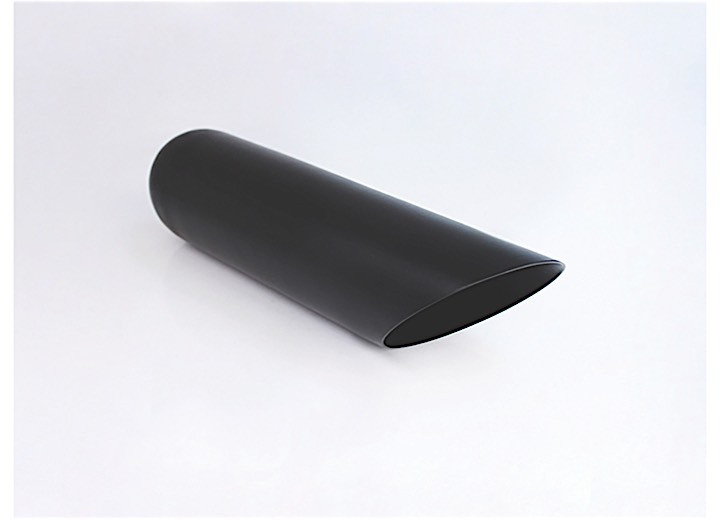 Different Trends - Black Powder Coated 3.5in Angle   Blk Exhaust Tip 2.25in Id / 3.50in Od - DT-243512ABK