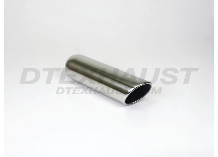 Different Trends - 3.50in Rolled Angle Texas Exhaust Tip 2.25in Id / 3.50in Od - DT-243512RAC
