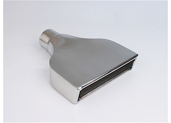 Different Trends - Camaro Polished Ss Rectangular Exhaust Tip 2.50in Id/8.00inx2.25in Od - DT-25027S