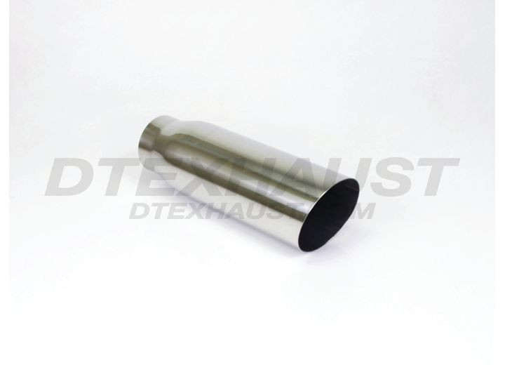 Different Trends - 3.50in X 12.00in Slant Texas Tip Texas Exhaust Tip 3.00in Id / 4.00in Od - Q9-304012SL