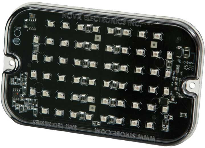 Ecco Safety Group - Surface Mount Amber Led Head 56 High Intense Leds 15 Flash Patterns - 3910A