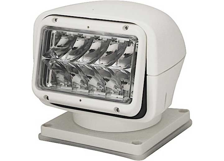 Ecco Safety Group - Remote Spotlight: Led (10) Spot Beam 135deg Tilt Range Dual Control Square 1224vdc White - EW3011