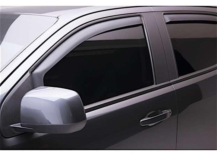 EGR - 1522 Colorado/canyon Crew Cab 4pc In Channel Slimline Window Visors Matte Black - 571395